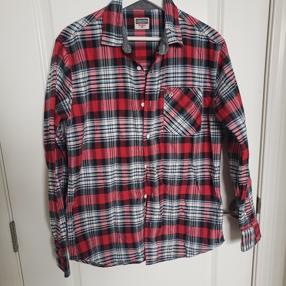 Denizen Men's Plaid Shirt - Picture 1 of 16